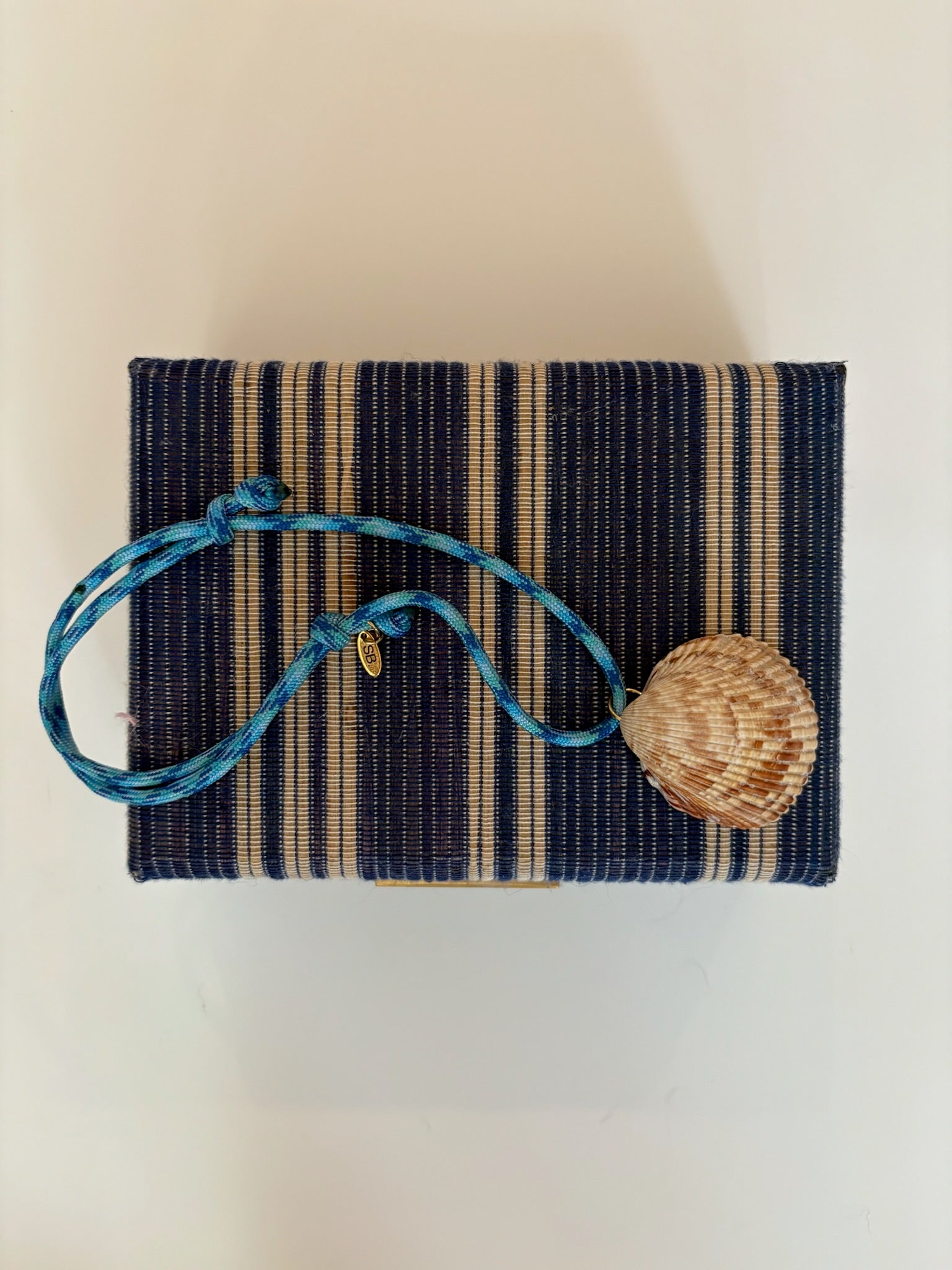 Blue Chord Shell Necklace