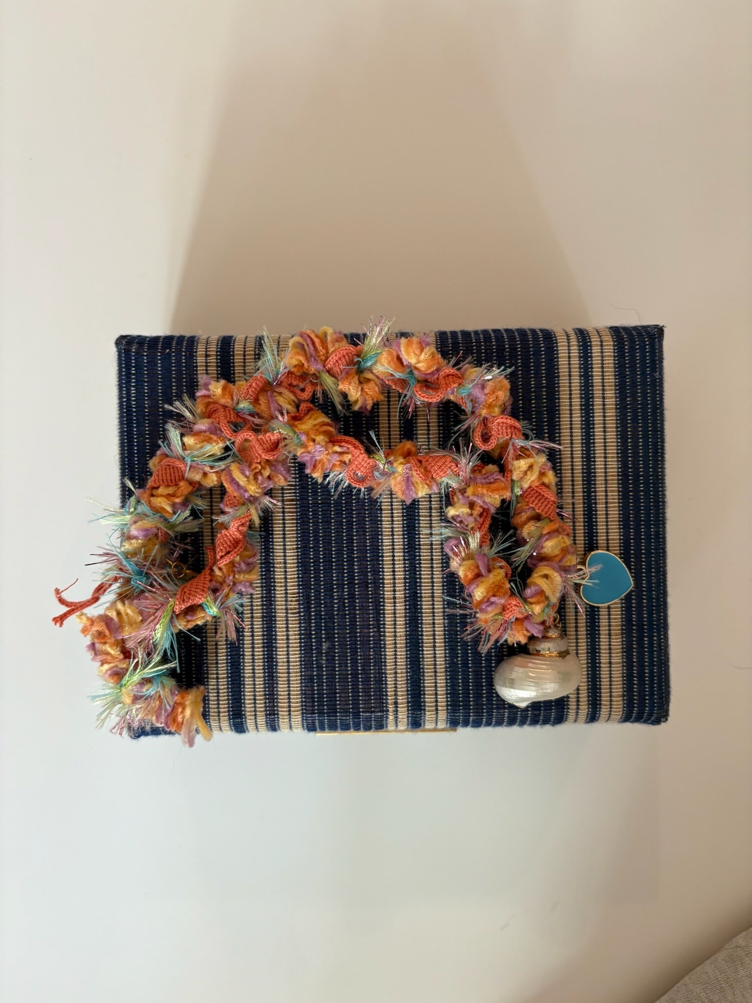 Multi Color Braided Shell + Shell Necklace