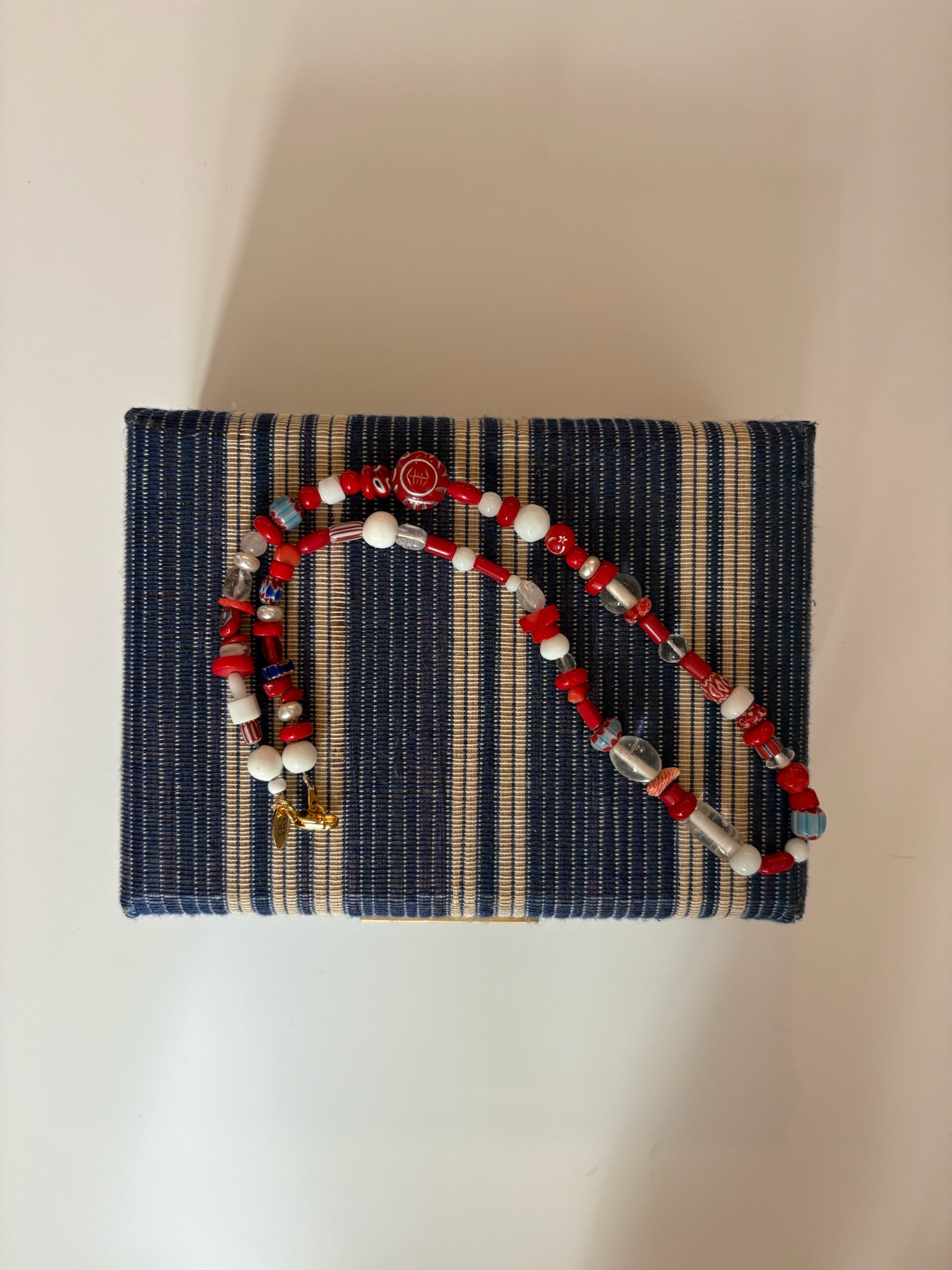Red / White Bead Necklace