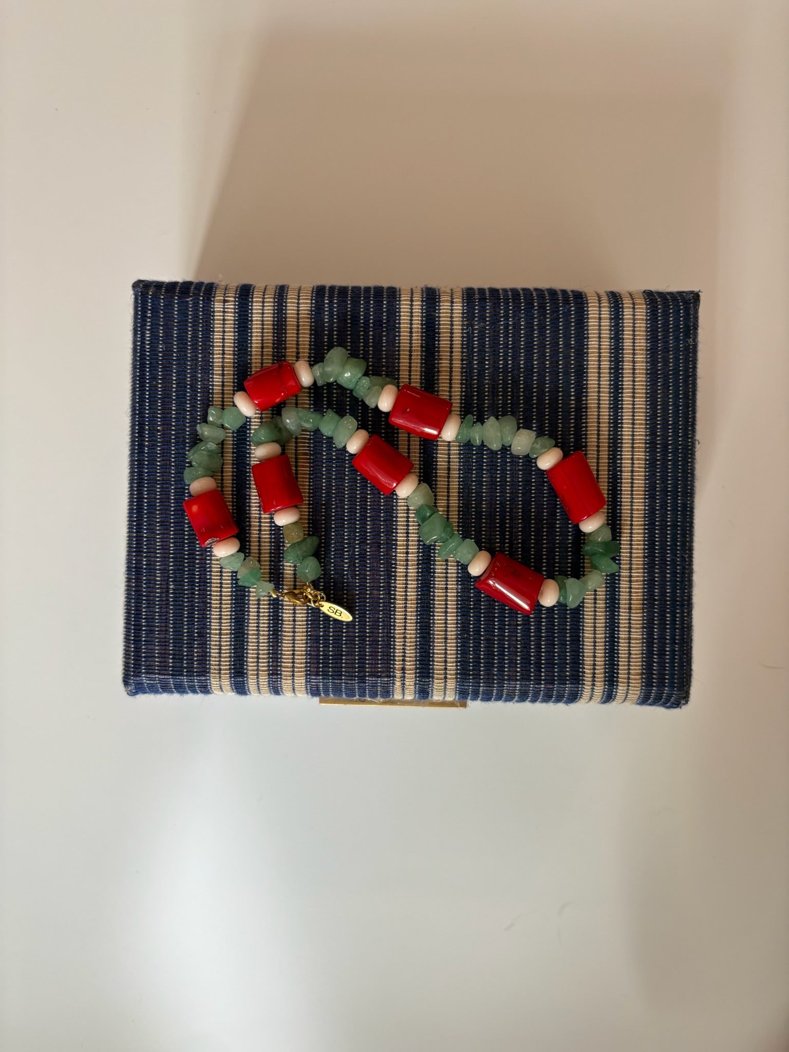 Red / Green Bead Necklace