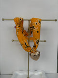 Yellow Bandana Heart Necklace